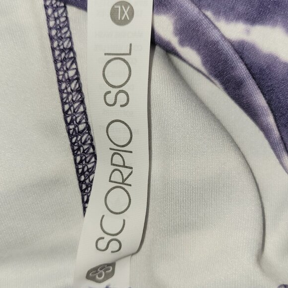 Scorpio Sol Vinyassa high waisted purple tie dye performance leggings XL - Picture 3 of 6